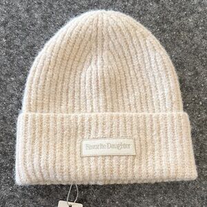 Favorite Daughter Ivory Rib Beanie